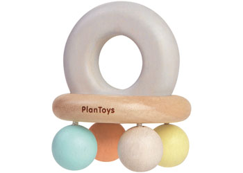 PlanToys | Bell Rattle - Pastel | Artock Australia