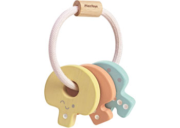 PlanToys | Key Rattle - Pastel | Artock Australia