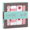 Aden and Anais - RED limited edition 4 PACK CLASSIC SWADDLE - Artock Australia