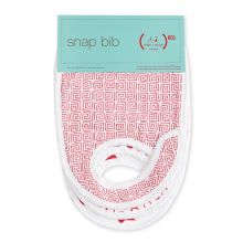 Aden and Anais - RED 3-pack classic snap bibs - Artock Australia