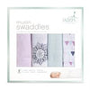 aden by aden and anais - pretty pink 4-pack muslin swaddles - Artock Australia