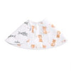 aden by aden and anais - safari babes zebra/tiger muslin burpy bib single - Artock Australia