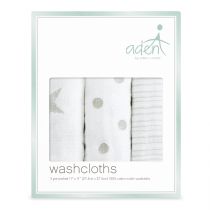 aden by aden and anais - dusty muslin washcloths 3-pack - Artock Australia
