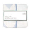 aden by aden and anais - ziggy blue - broken chevron silky soft bamboo stroller blanket - Artock Australia