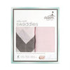 aden by aden and anais - ziggy pink 2-pack silk soft bamboo swaddles - Artock Australia