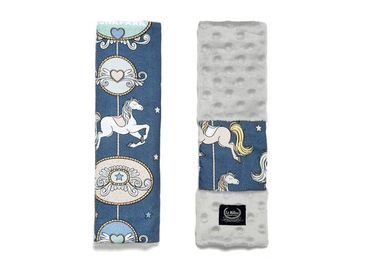 Seat Belt Cover - Lunapark By Night - Light Grey