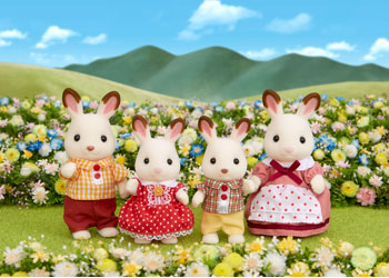 Sylvanian Families | Chocolate Rabbit Family | Artock Australia