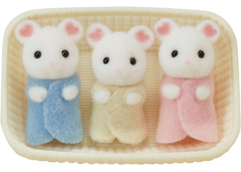 Sylvanian Families | Marshmallow Mouse Triplets | Artock Australia