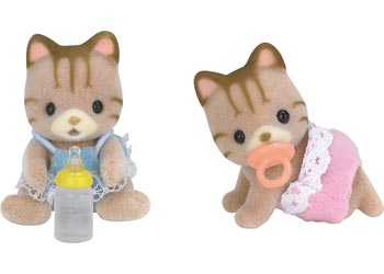 Sylvanian Families | Striped Cat Twins | Artock Australia
