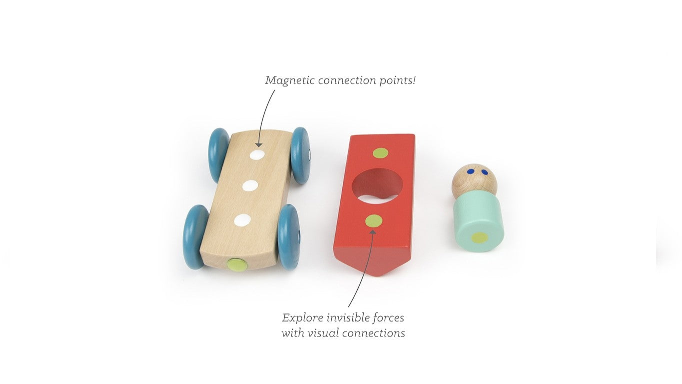 Tegu | Magnetic Racer Poppy 3pc | Artock Australia