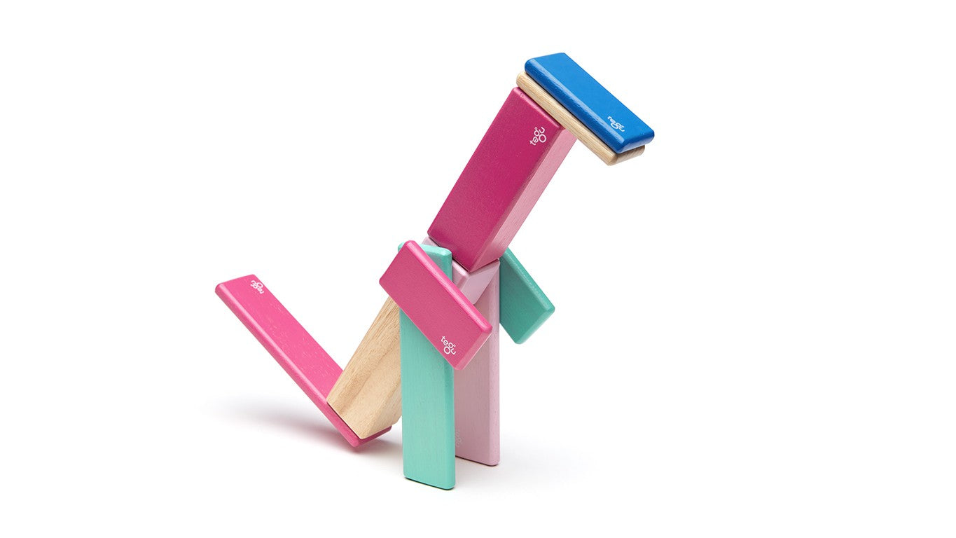 Tegu | Magnetic Wooden Blocks Blossom 14pc | Artock Australia