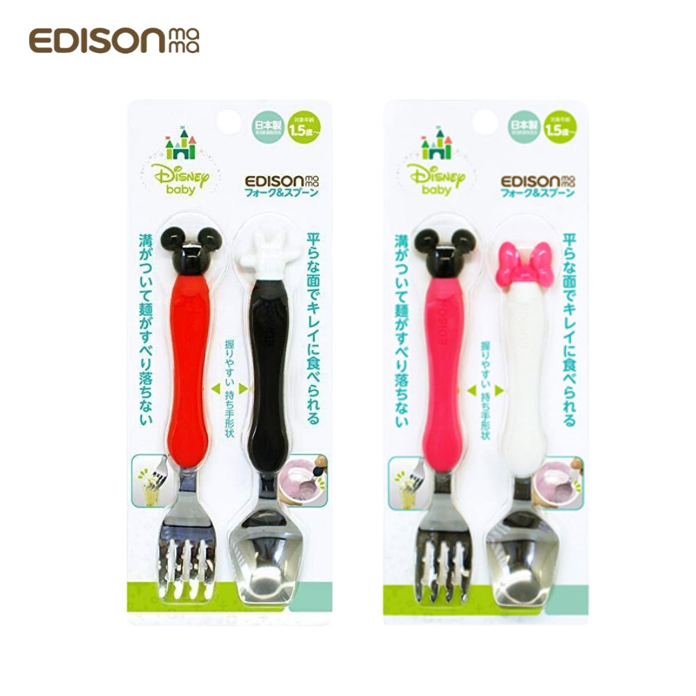 EDISON Mama Baby Fork & Spoon Set Disney Mickey